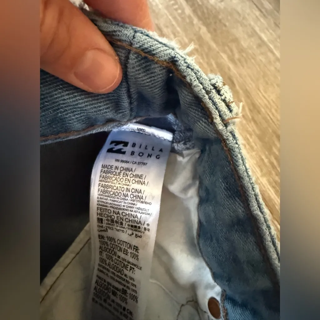 Wrangler X Billabong Light Wash True Bell Bottom Jeans Patchwork Hippie Boho 28 - Image 8