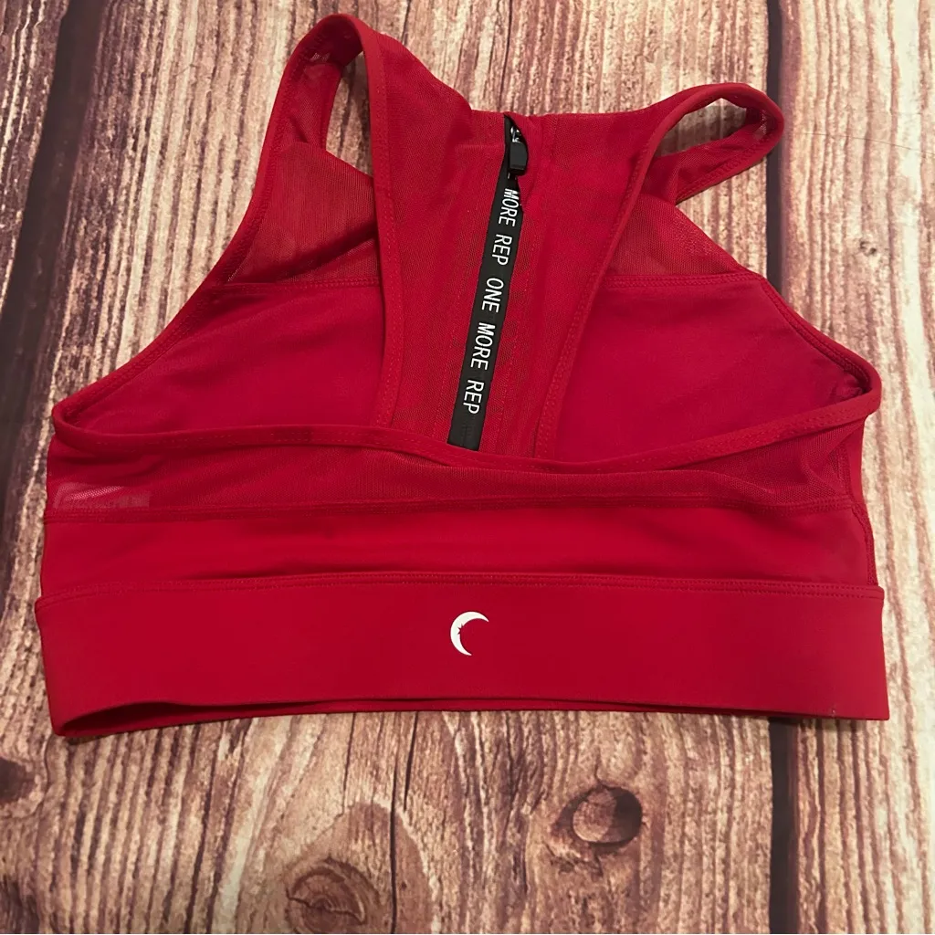 Women’s Zyia Active Sports Bra Red Size S - Image 2