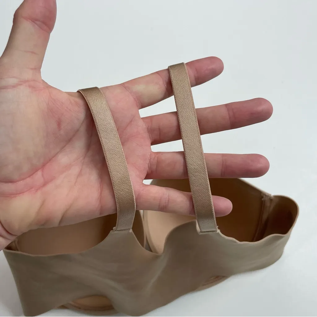 Soma Bra Vanishing Back Full Coverage Front Closure Underwire Lightly Lined Nude Tan Size 36 C - Image 7