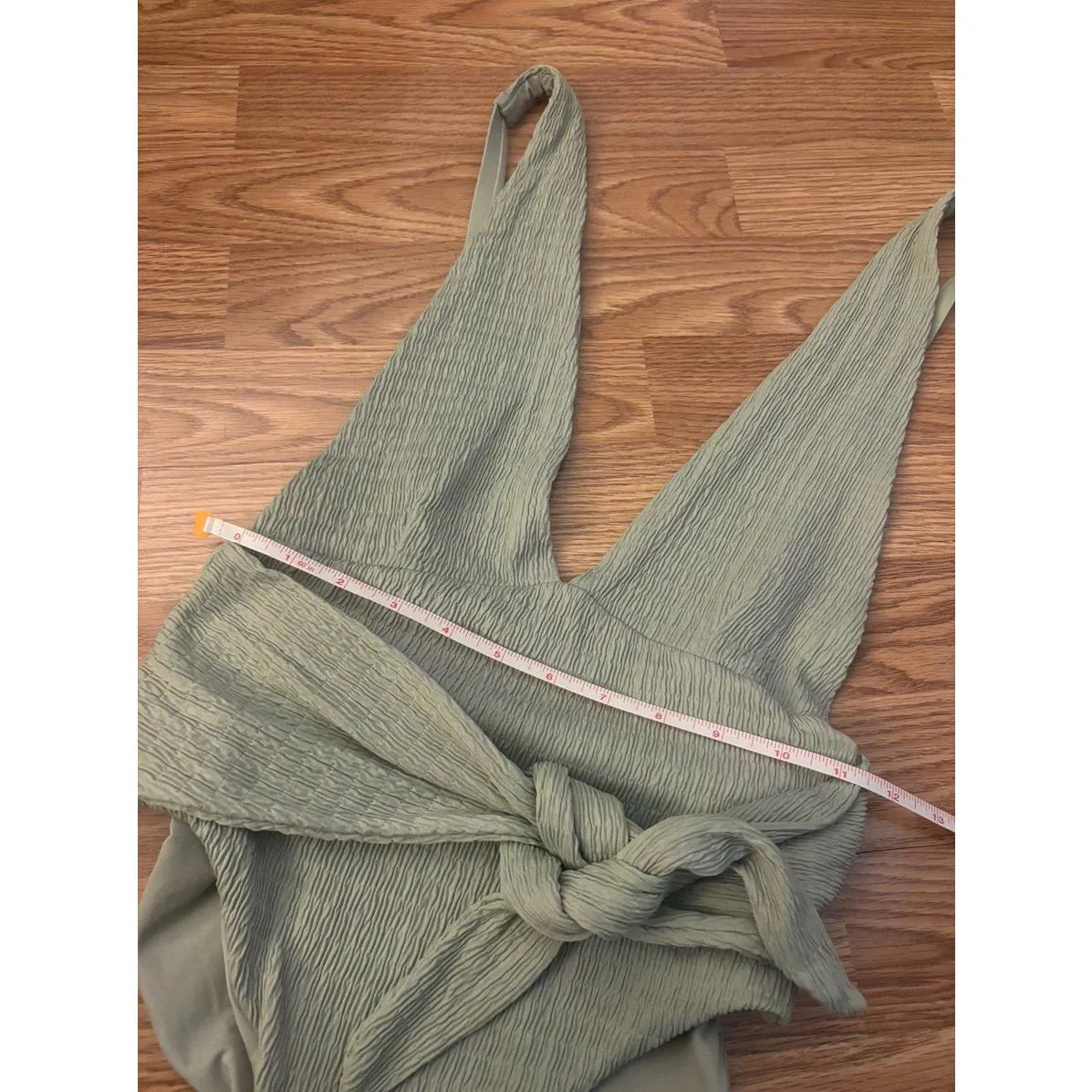 Salty Weekend Fiji Sage Green One Piece Swimsuit Size Large - Image 11