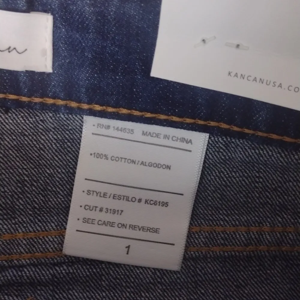 Kancan distressed mid rise jeans size 1/24 Blue - Image 3