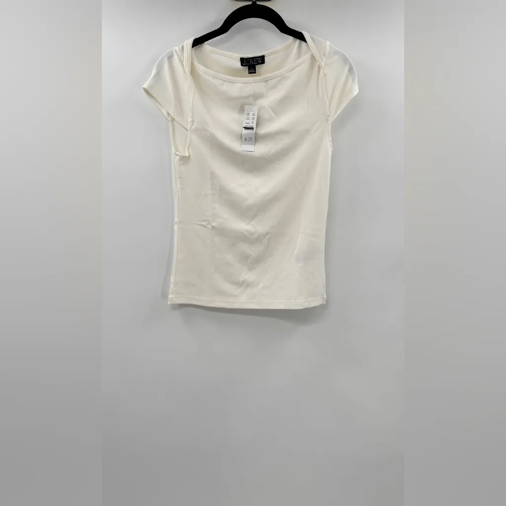 J.Crew  Refined rib cap-sleeve shirt - Image 6