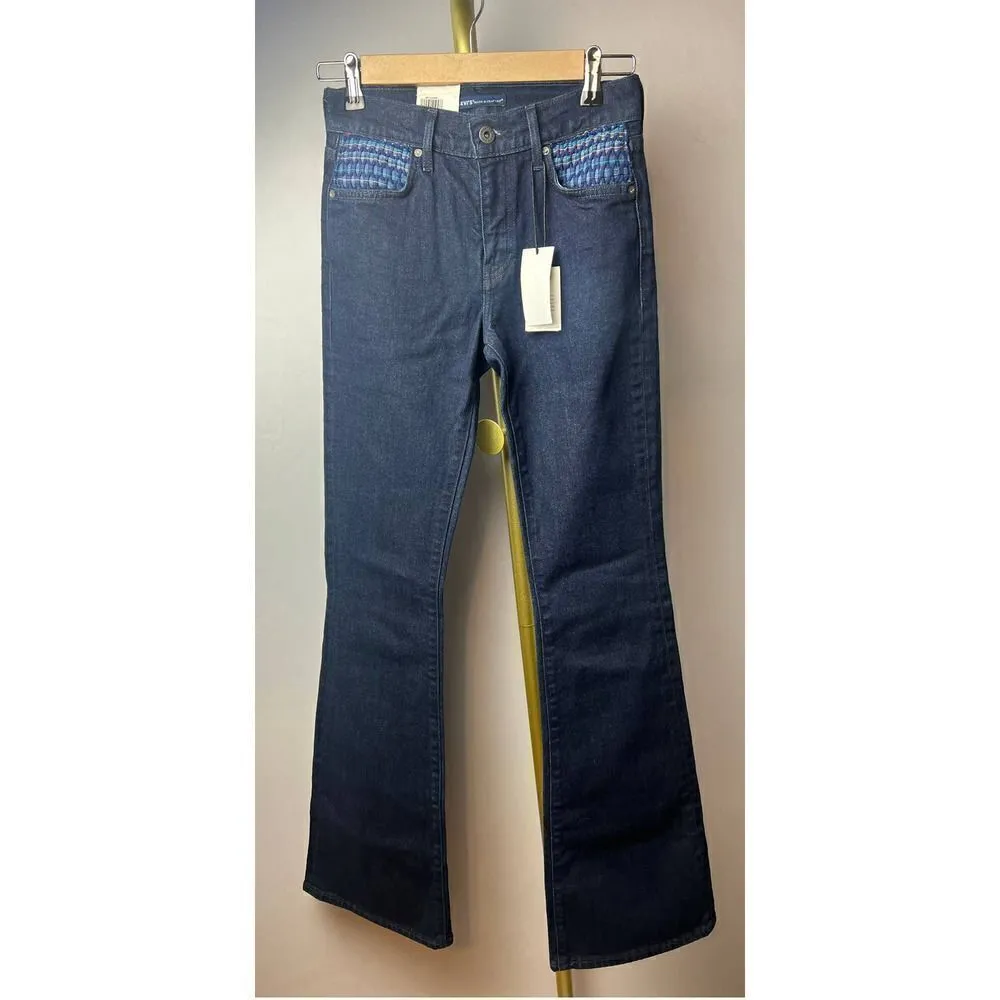 Anthropologie x Levi's Made & Crafted Stem Flare Embroidered Jeans NWT Sz. 25 - Image 2