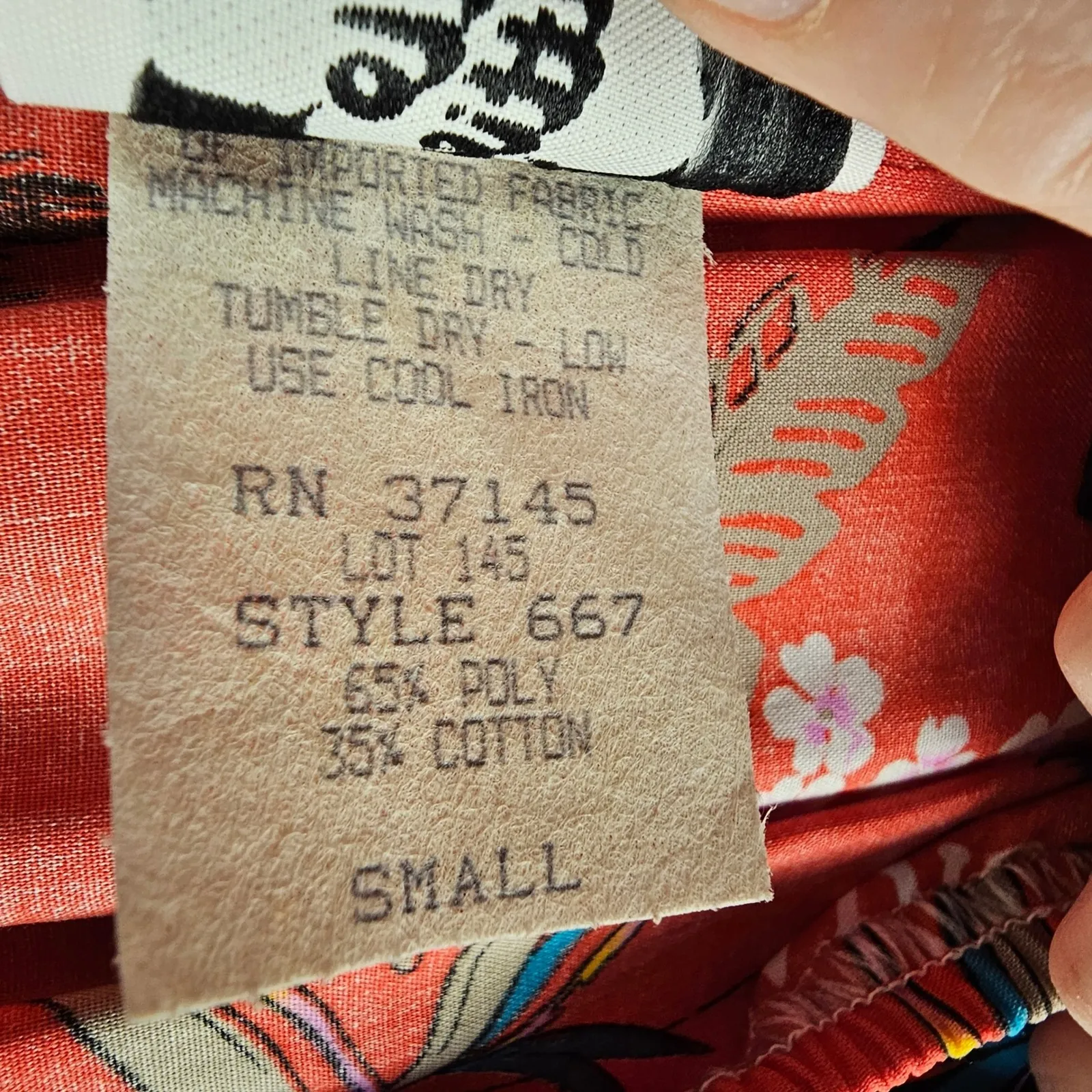 NWT Vintage 80's Hilo Hattie Red Tropical Paradise Hawaiian Maxi Dress Small New - Image 8