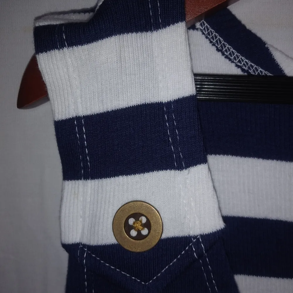 Hillard & Hanson 3X Navy White Tank Top Plus - Image 5