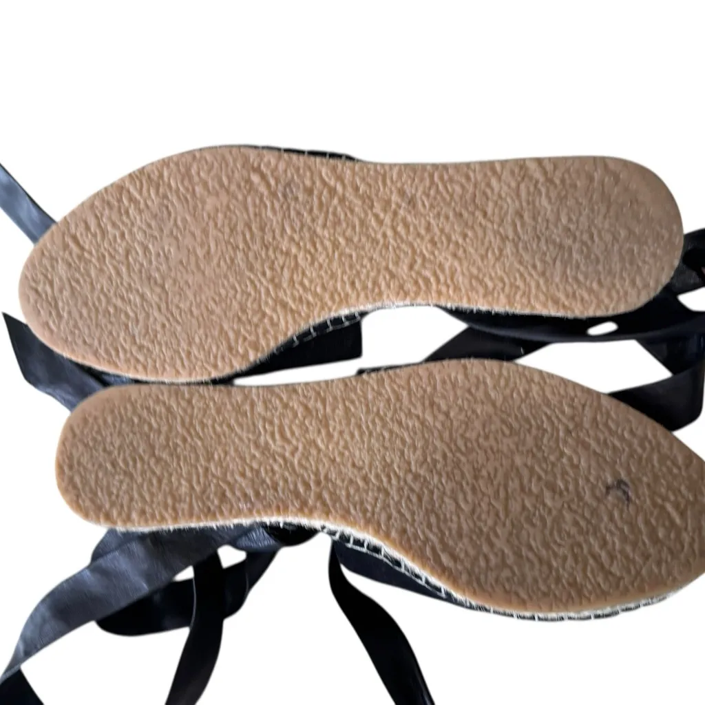 Loeffler Randall Black Heloise Espadrille Ankle-Tie sandals Size 8 - Image 10