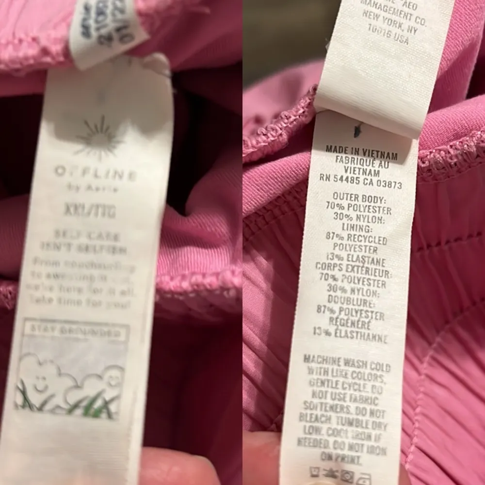 Aerie Offline Pink Hugger Champ Women's Athletic Workout Shorts XXL - Image 5