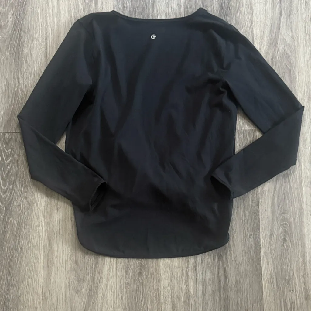 Lululemon Athletica Black Women's Wrap Blouse - Image 4