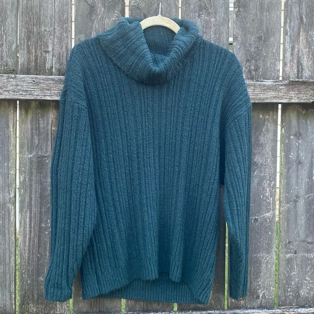 Cabi Tryst Green Open Back Turtleneck Sweater | S - Image 2