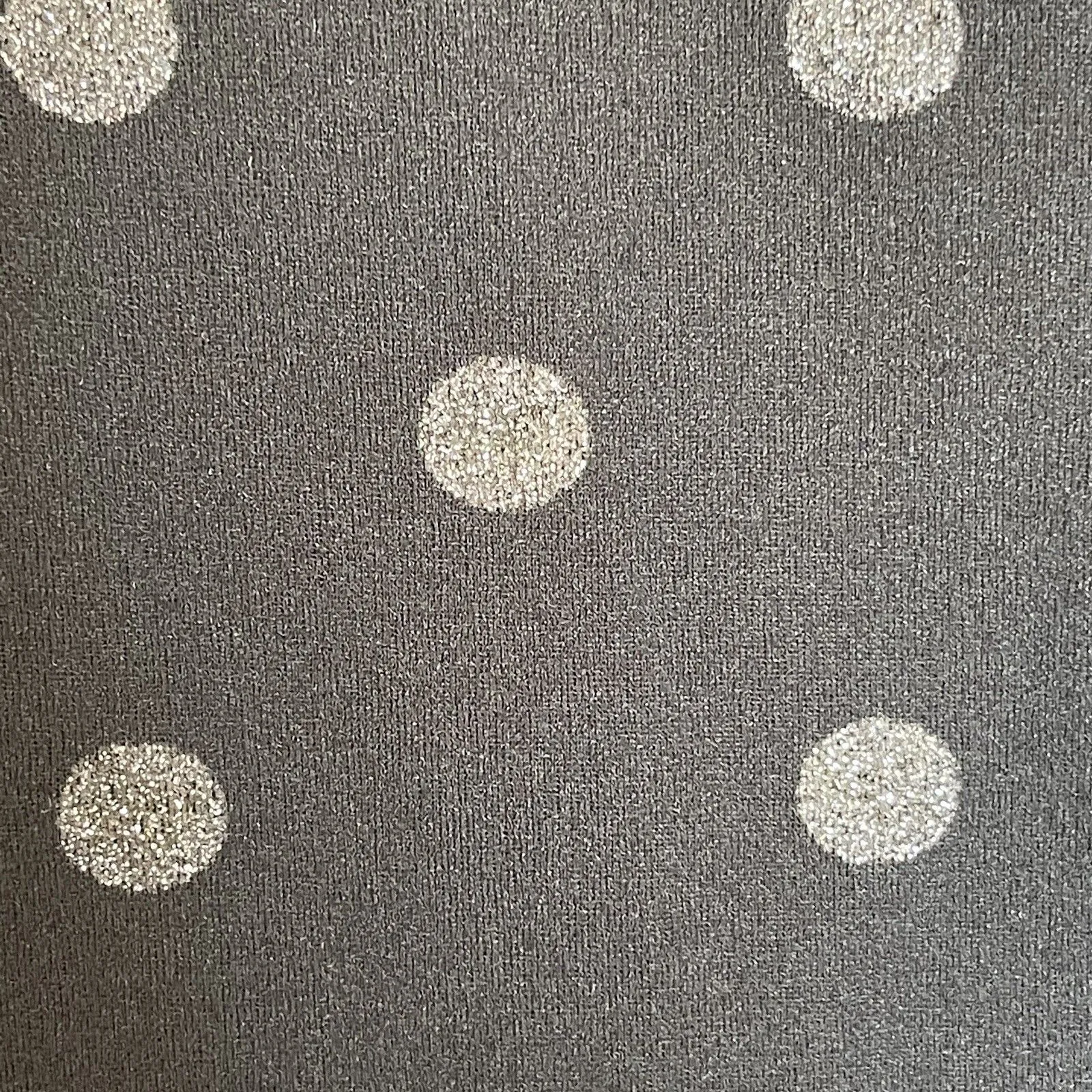 New Collection Dress Sz Medium Polka Dots Shimmer Ruffle Sleeve Mesh Futuristic Black - Image 12