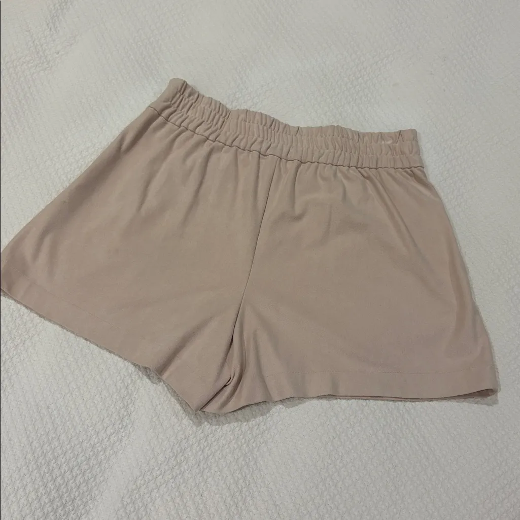 1. State High Waist Beige Shorts - Image 2