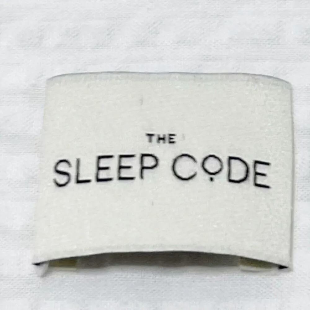 The Sleep Code Pajama Top Women’s Size XL White Cotton Short Sleeve Button Front - Image 9