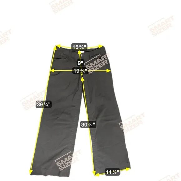 Xhilaration Women 11 Straight Leg Black Dress Pants Gothic Punk Grunge Casual - Image 5