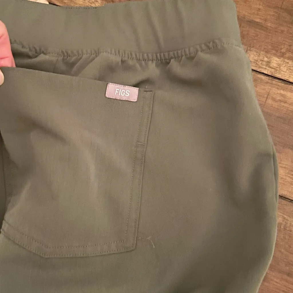Figs Women’s Olive Green Zamora Jogger Scrub Pants Size XXL Petite Style 1000208 - Image 10