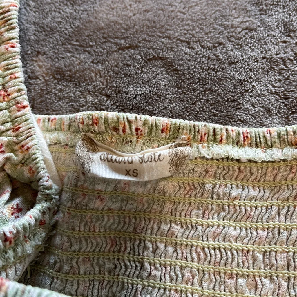 ALTAR’D STATE Ruched Eyelet Ruffle Fairy Core Crop Shirt Tank Top Sz XS EUC - Image 4