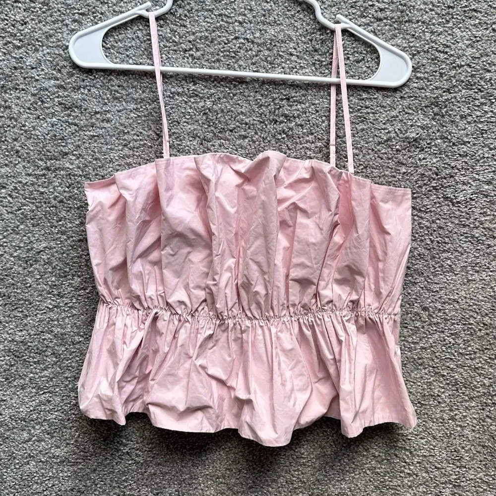 H&M pink pleated top, size S - Image 2