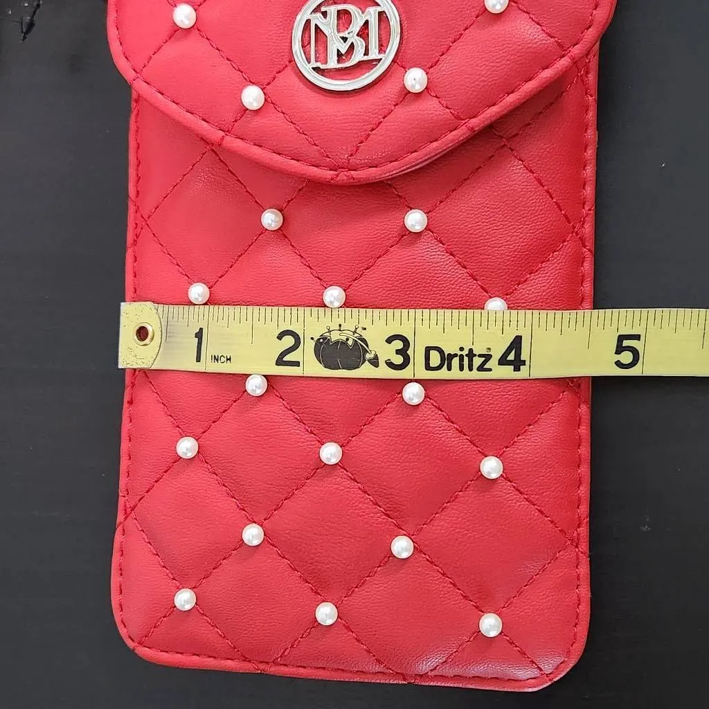 Badgley Mischka Red Crossbody Bag NWT Phone Case Bag Christmas Gift - Image 9