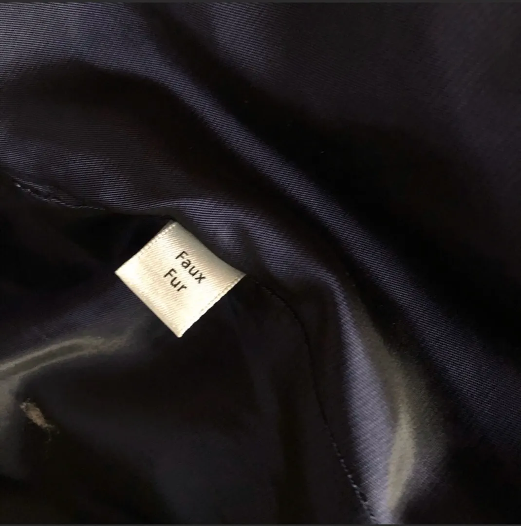 Faux Fur Teddy Coat Brown Size L - Image 4