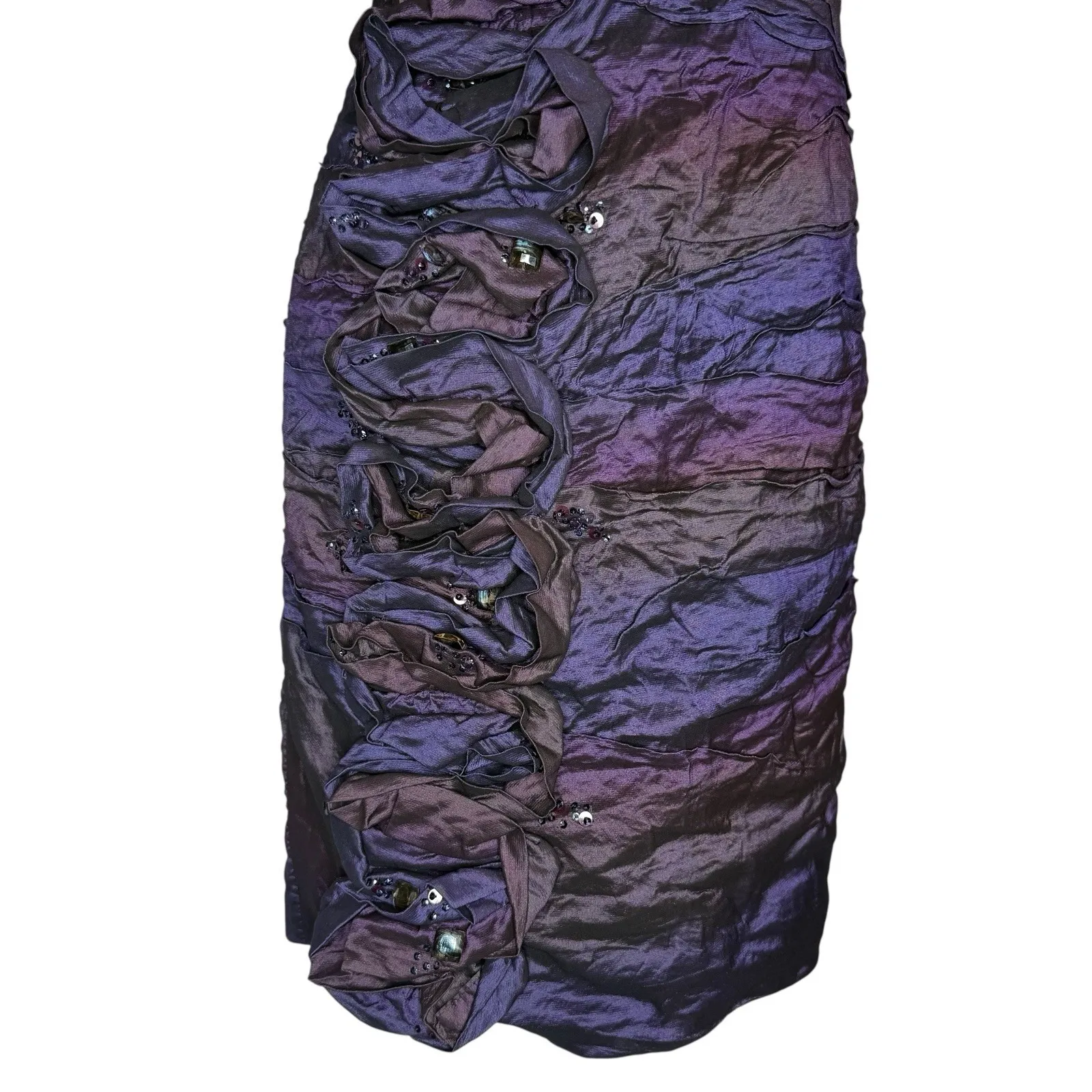 Alberto Makali Dress 8 Ombre Beaded Mini Cocktail Evening Fairy Grunge‎ Y2K $653 - Image 5