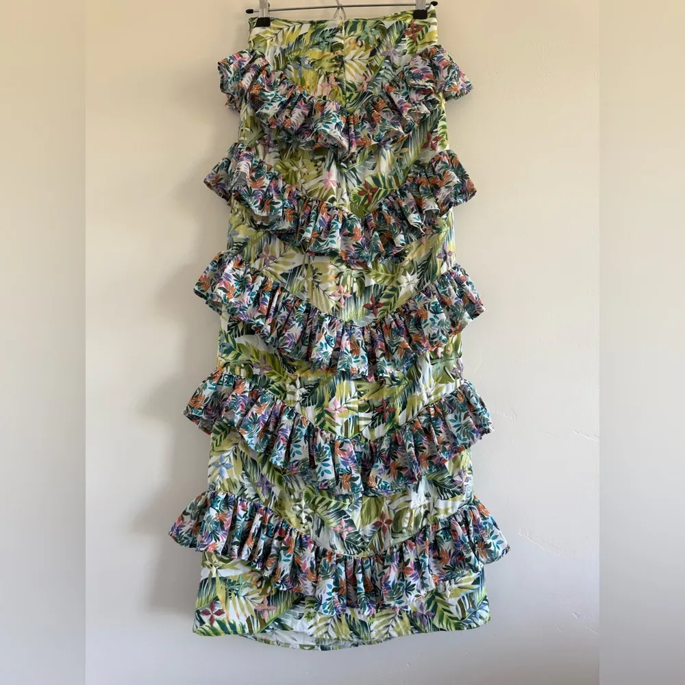 ALL THINGS MOCHI Sara Skirt in Green Green size XS Blue - Image 6