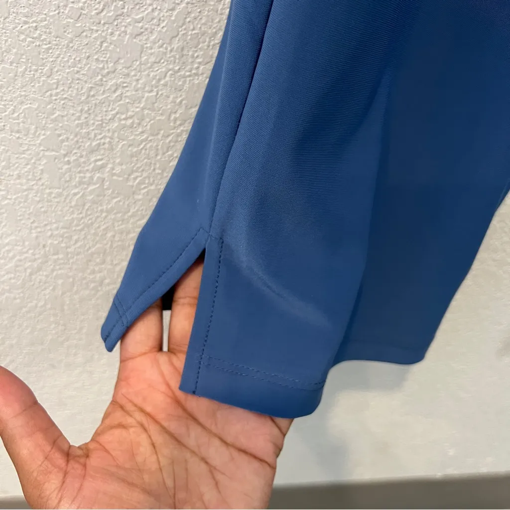 Compli K Womens Size M Blue Stretch Jersey Knit Straight Leg Pant Pull On Size M - Image 4