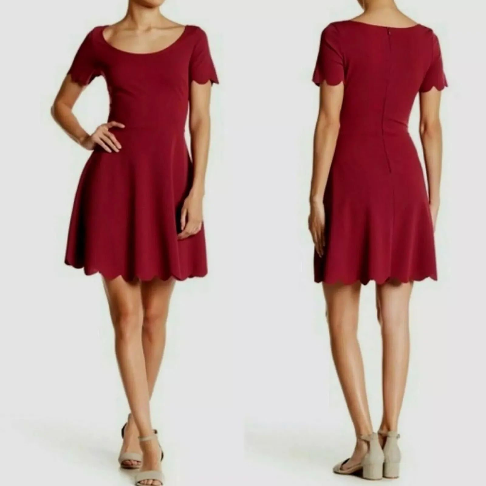 Vanity Room Dress Scallop Hem - Image 3
