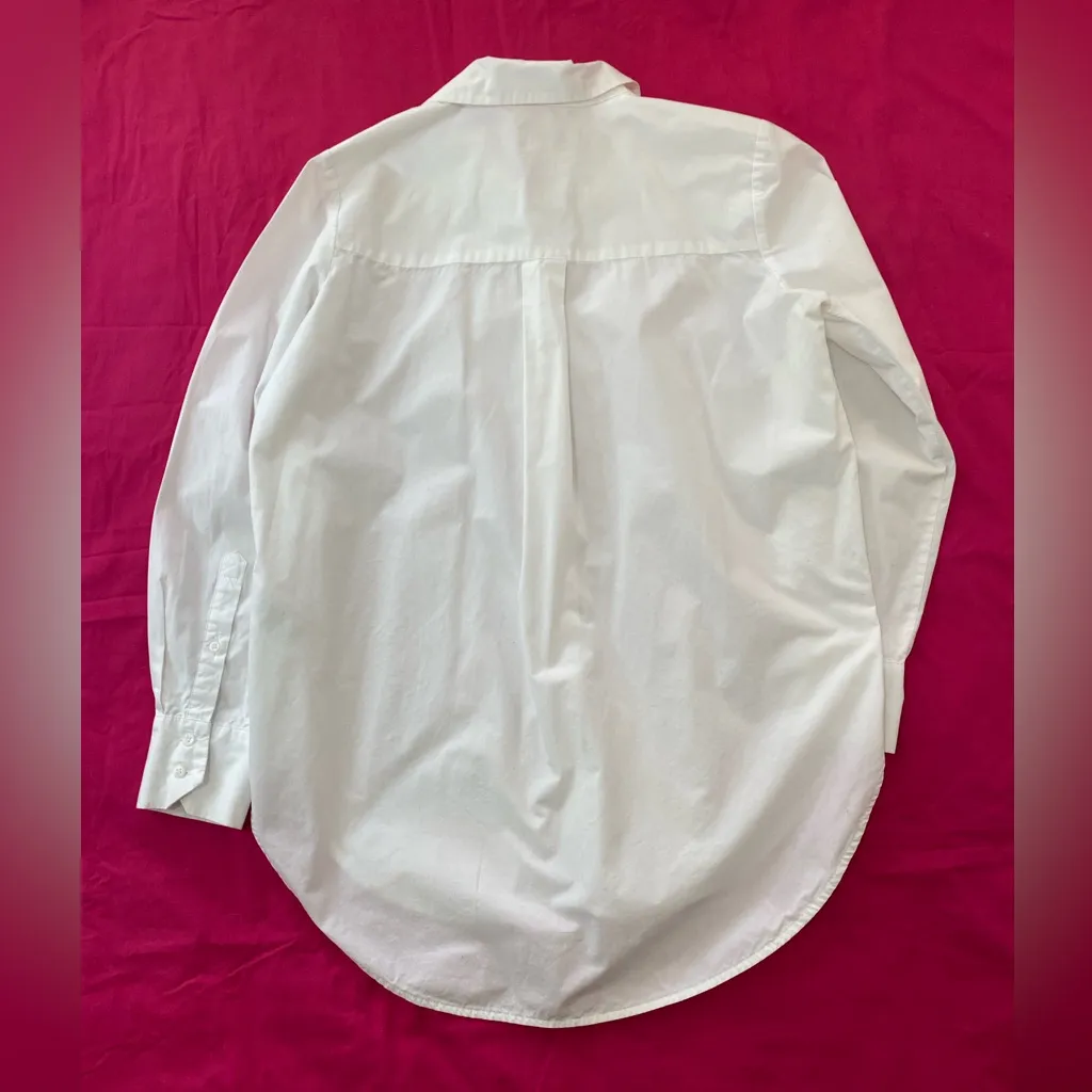 Reserved Eco Aware Women White Button Down Shirt Size M EUR 38 UK 10 Long Sleeve - Image 2