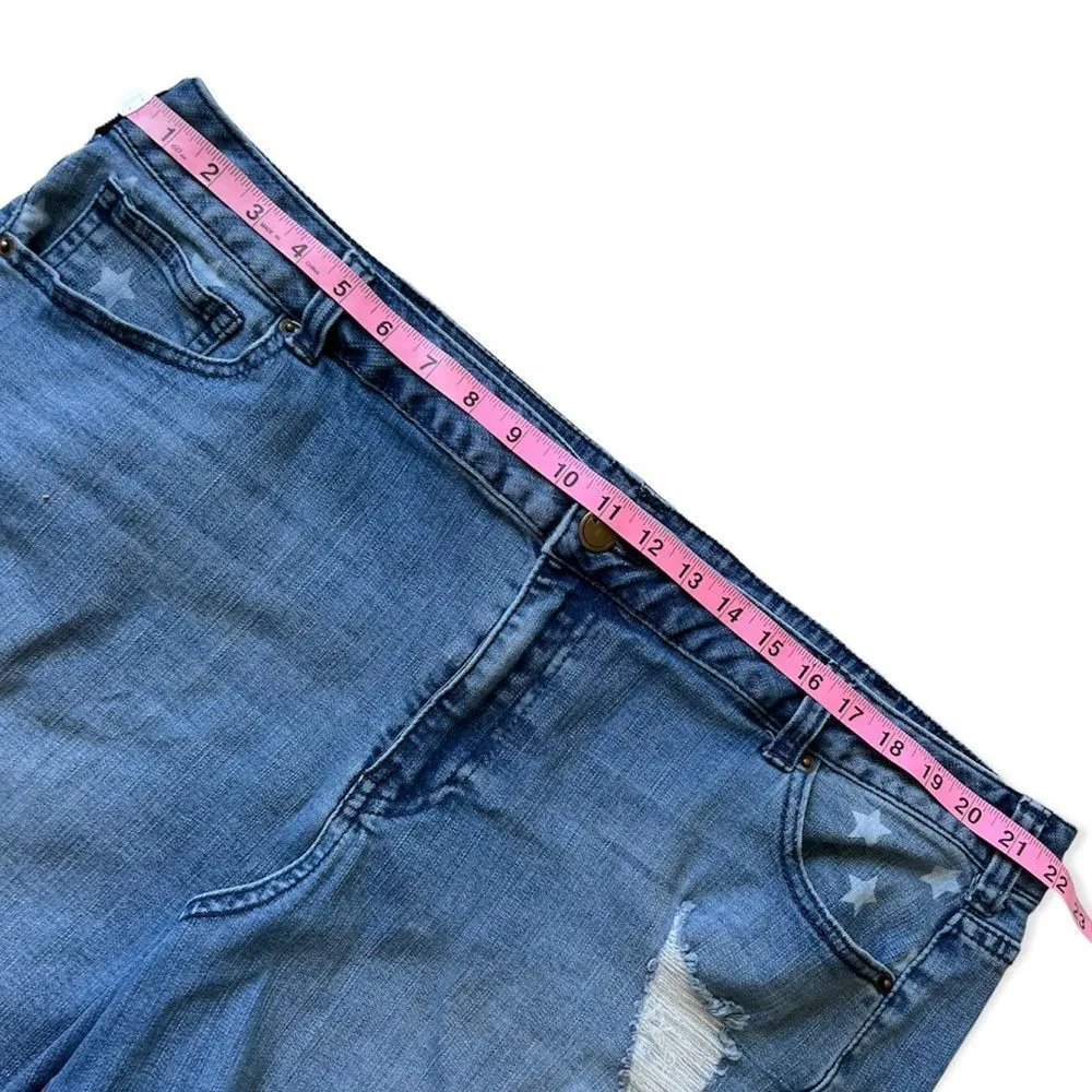 Lane Bryant Weekend Raw Hem Denim Short Size 24 - Image 6