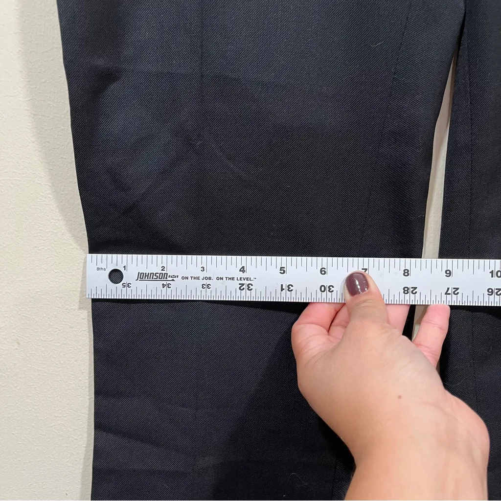 NWT Zadig & Voltaire Vanille Lyocell Black Pants raw hem size 38 TISSU ITALIEN - Image 4