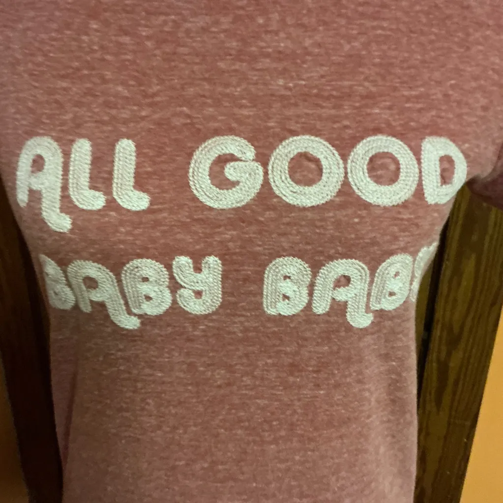 Marine Layer “All Good Baby Baby” Graphic T-Shirt | Soft Red Tee - Image 5