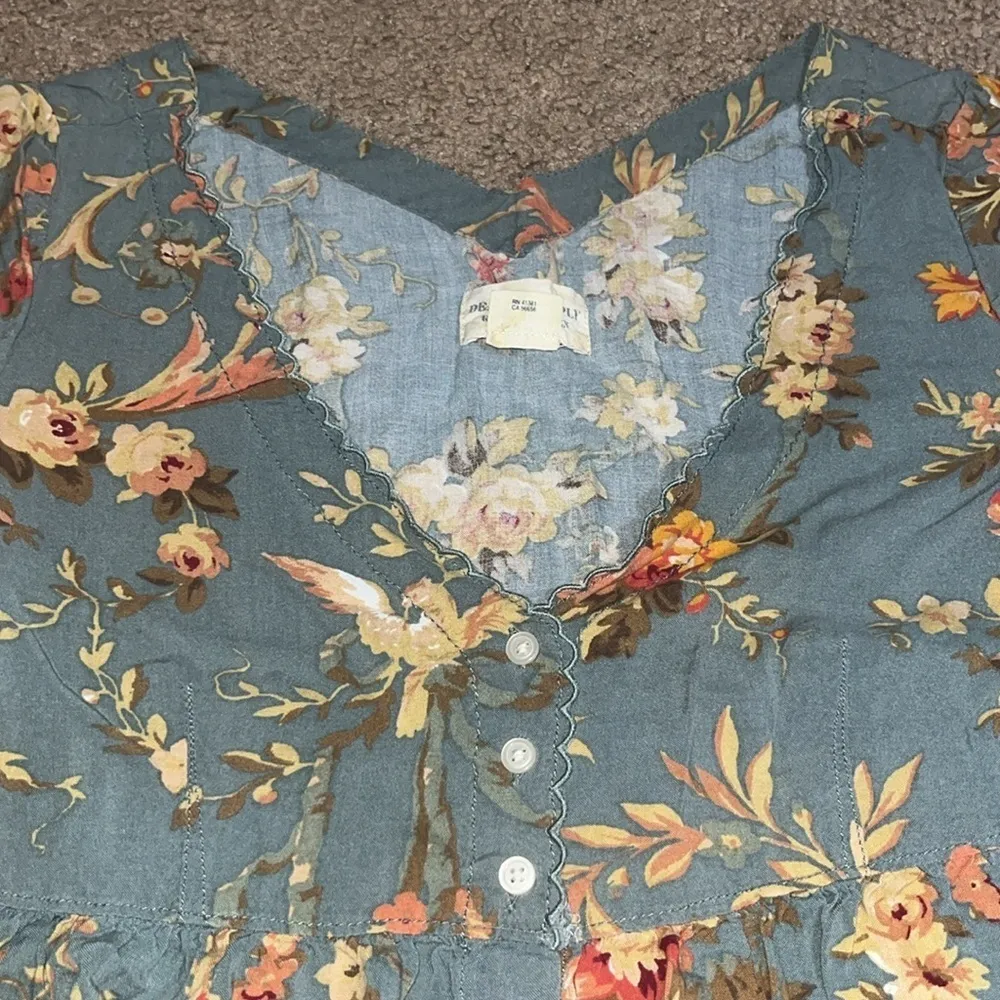 Denim & Supply Ralph Lauren Floral Babydoll‎ Y2K Empire Waist Cottage Mini Dress - Image 7