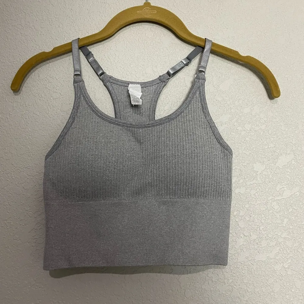 Balance Athletica XS gray cropped sports bra - Image 2