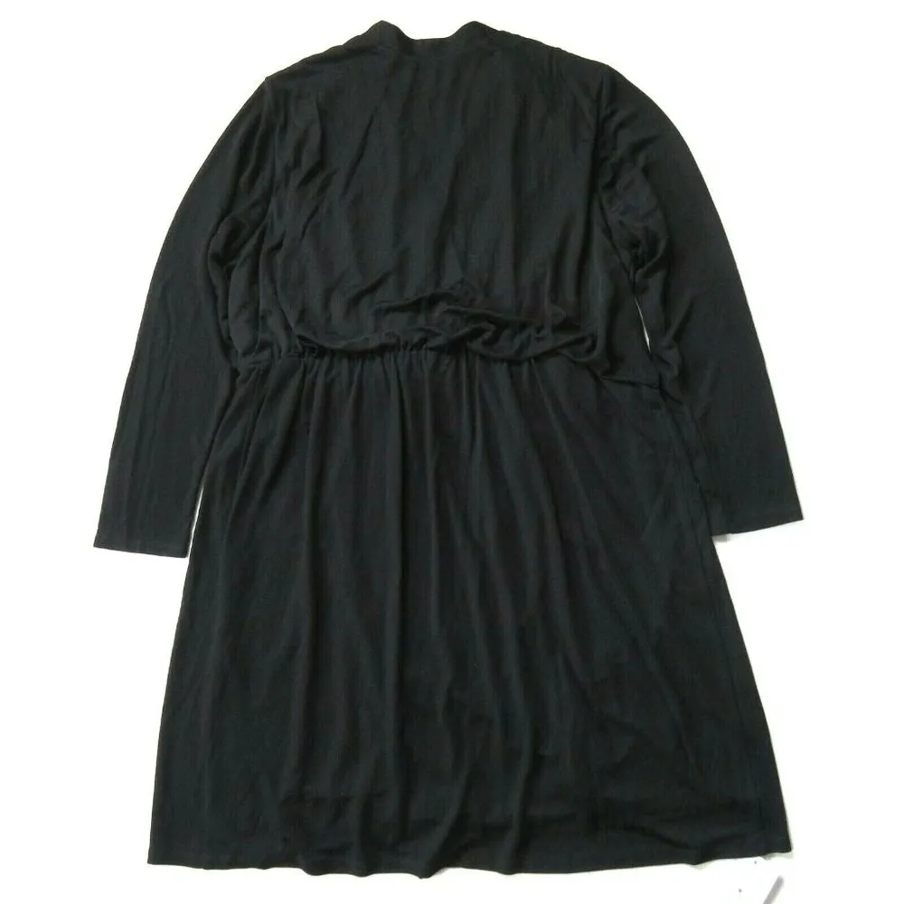 NWT MM. Lafleur Morgan in Black Knit Crepe Draped V-neck Dress +1 $265 - Image 6