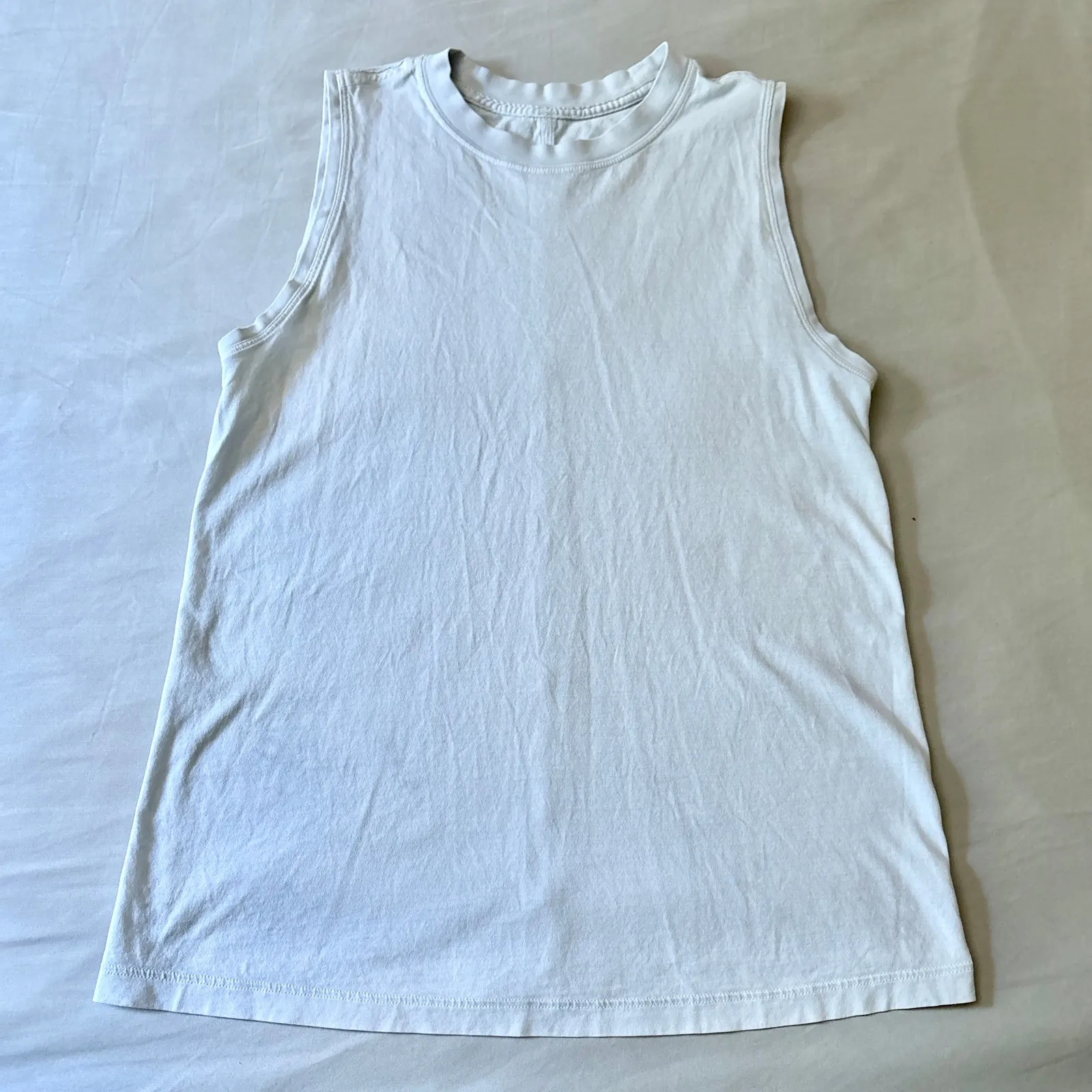 Lululemon All Yours Tank White Tank Top Size 2/4 - Image 2
