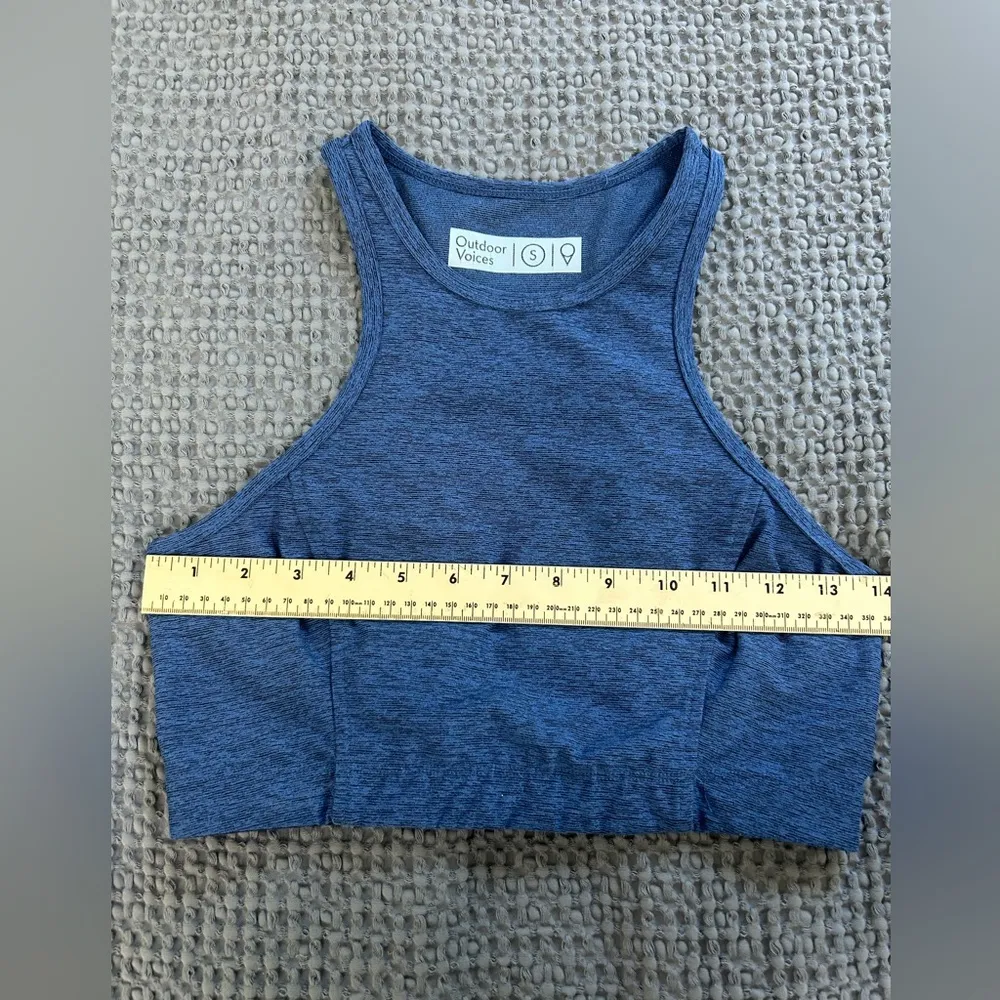Outdoor Voices Sports Bra Size Small Blue Exercise Outdoors Hiking - Image 4