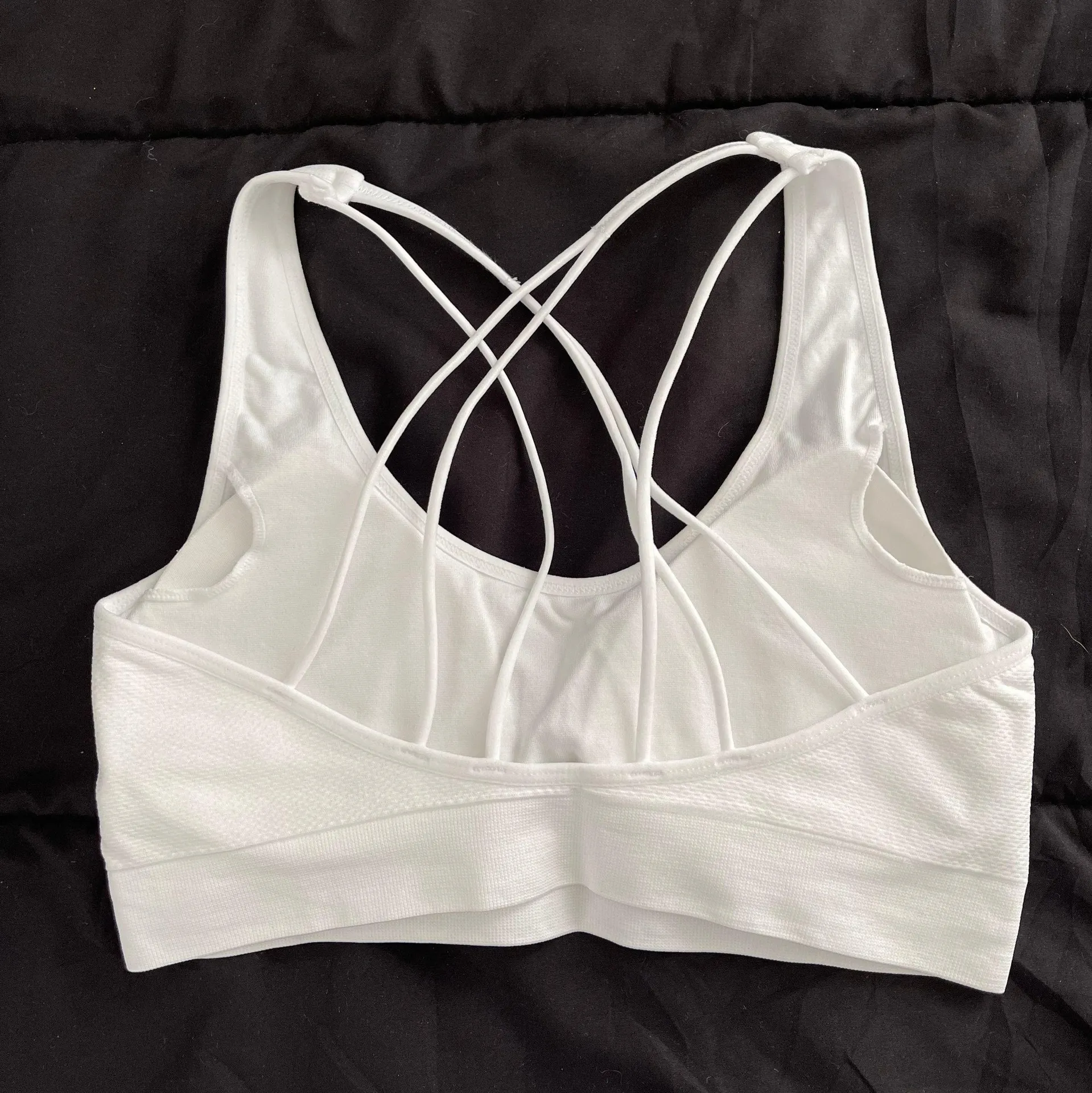 SheIn White Sports Bra - Image 2