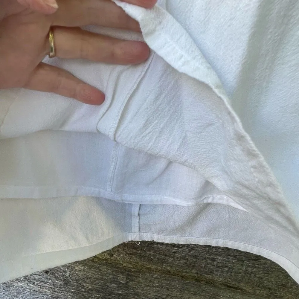 Cotton on size Med white lined cotton mini skirt. Eco Company - Image 6