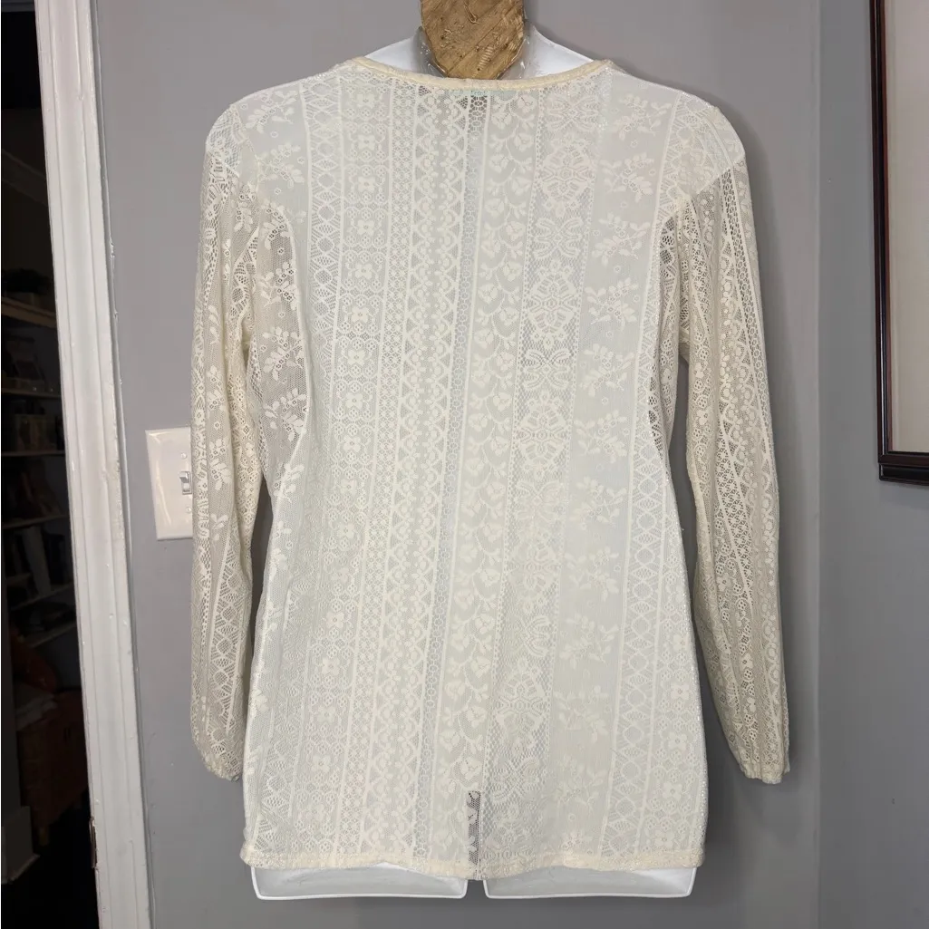 Maurices Ivory All Over Lace Top - Image 4