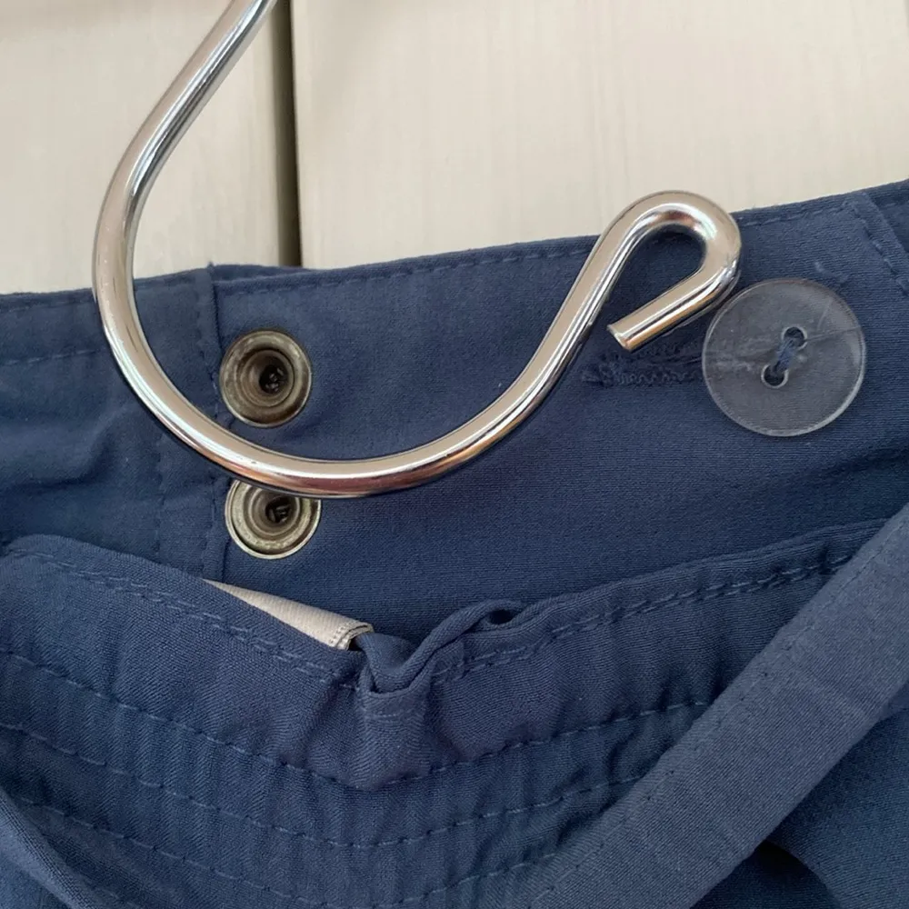 Chico’s Zenergy Size 2 Women Pants Slate Blue Wide Leg Front Pocket Chico Medium - Image 7