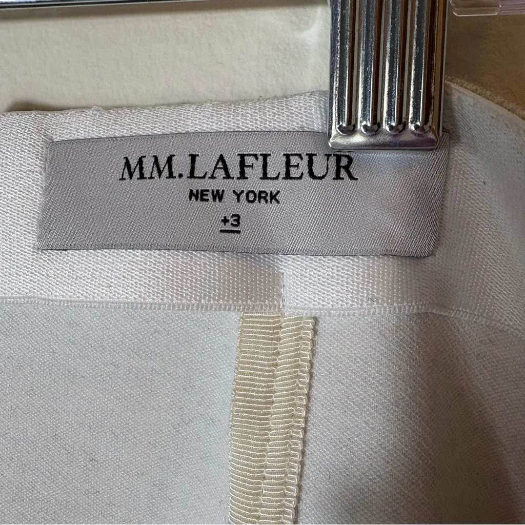 MM LaFleur The‎ Crosby Skirt Twill Ponte Light Heather Gray Size +3 (3X / 22–24) - Image 6