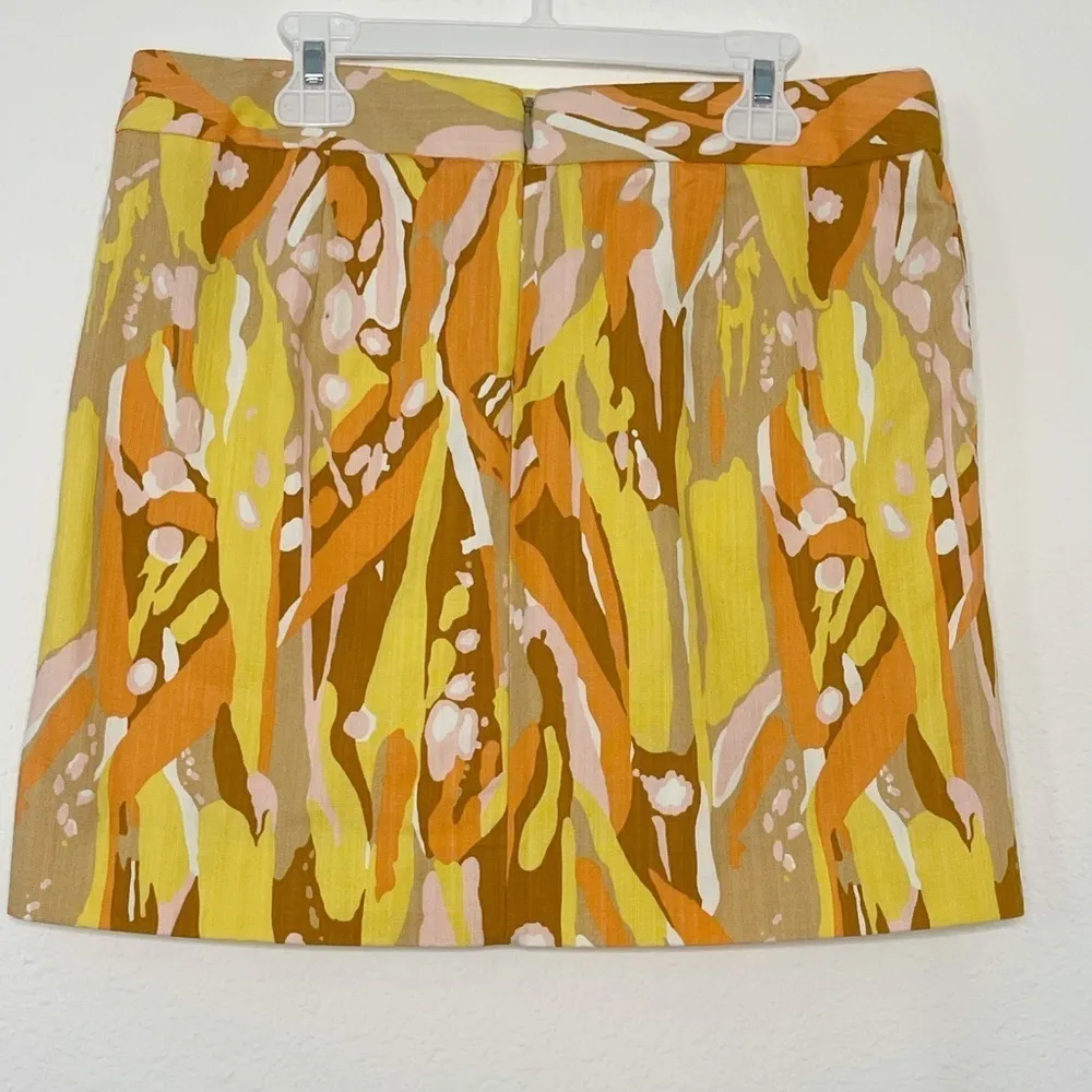 J. Crew Limoncello mini skirt yellow orange size 2 NWOT - Image 5