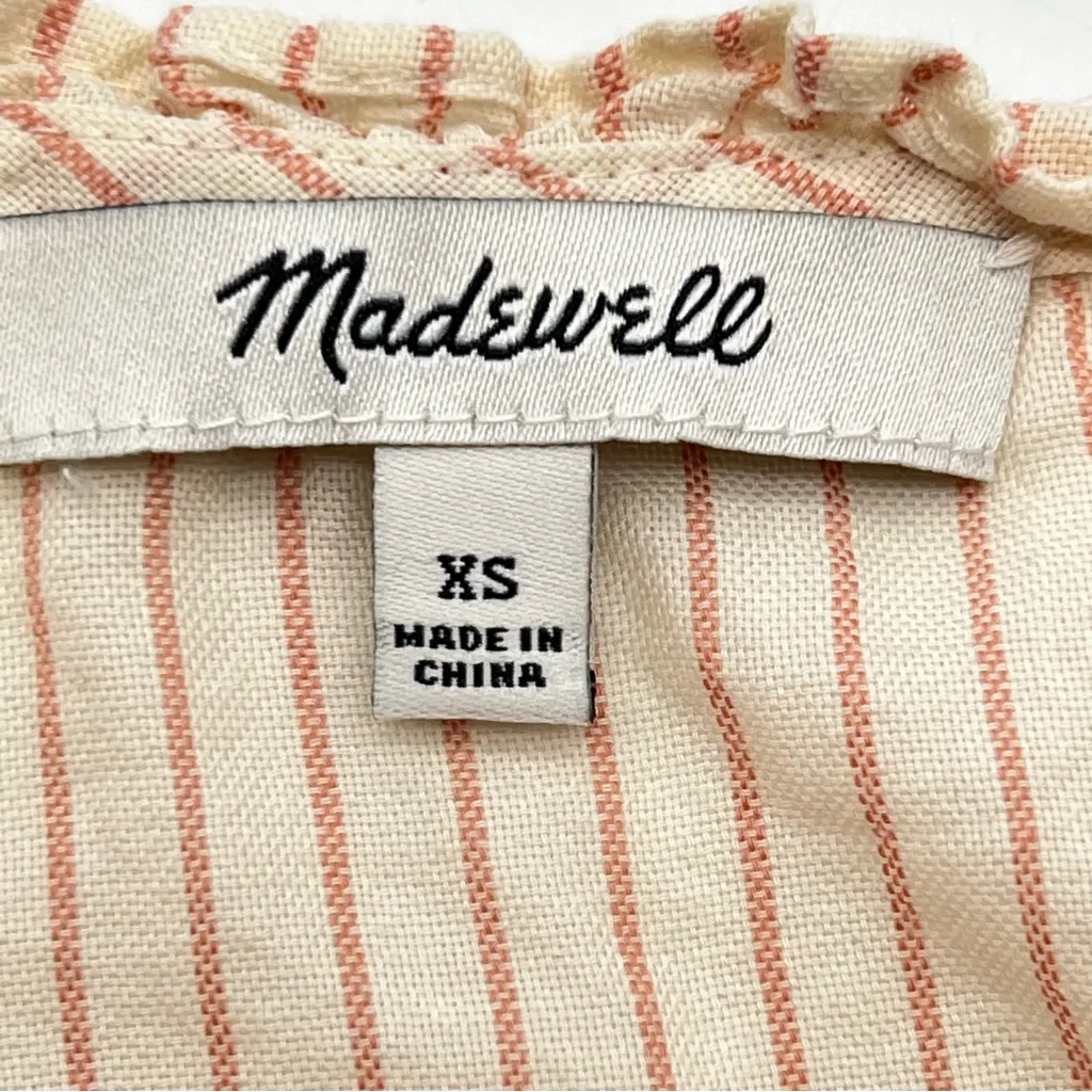 Madewell Ruffled Edge Striped Tank Top - Image 9