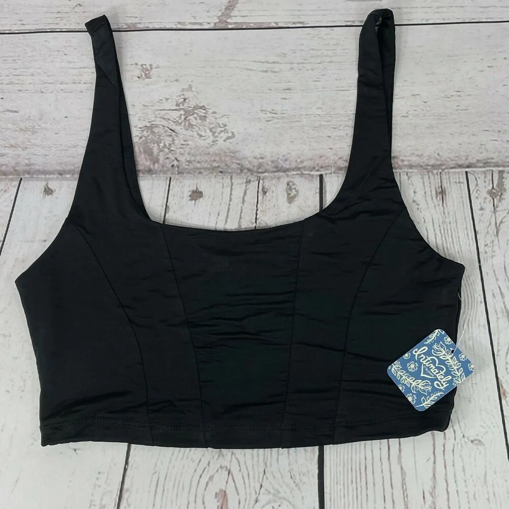 Free People Intimately X-Small Be Cool Brami Bra Long Crop Top Tank Cami Stretch - Image 2