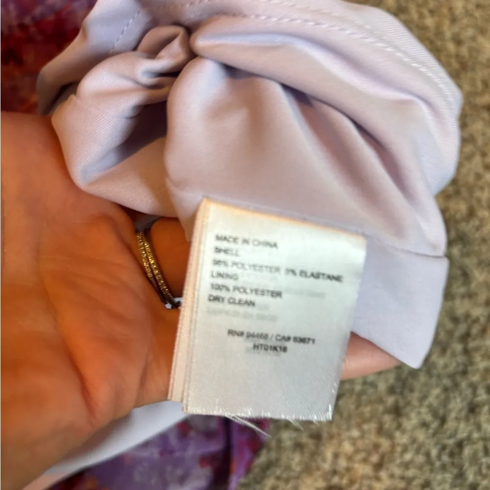 Laundry by Shelli Segal Long Sleeve Floral Chiffon Dress​ - Image 7