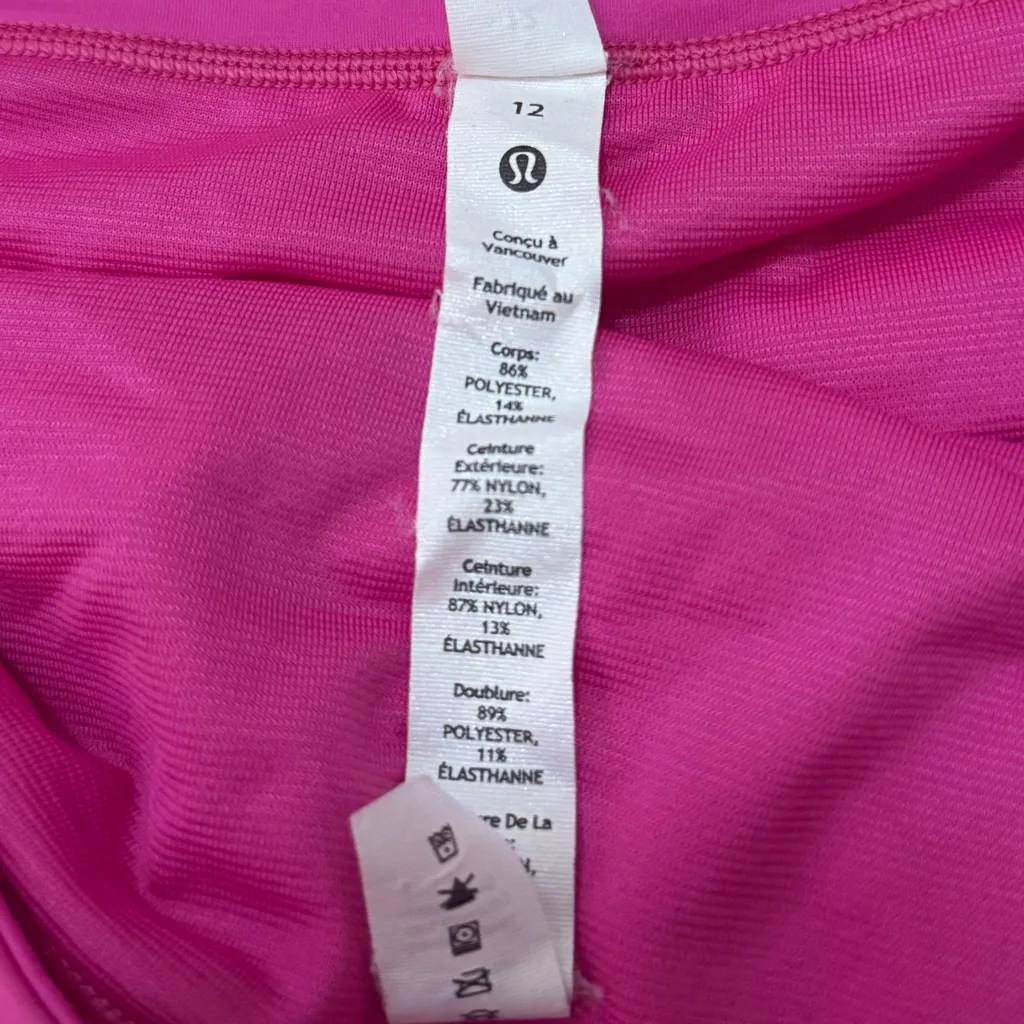 Lululemon Athletica Speed up mid rise shorts in sonic pink women’s size 12 - Image 3