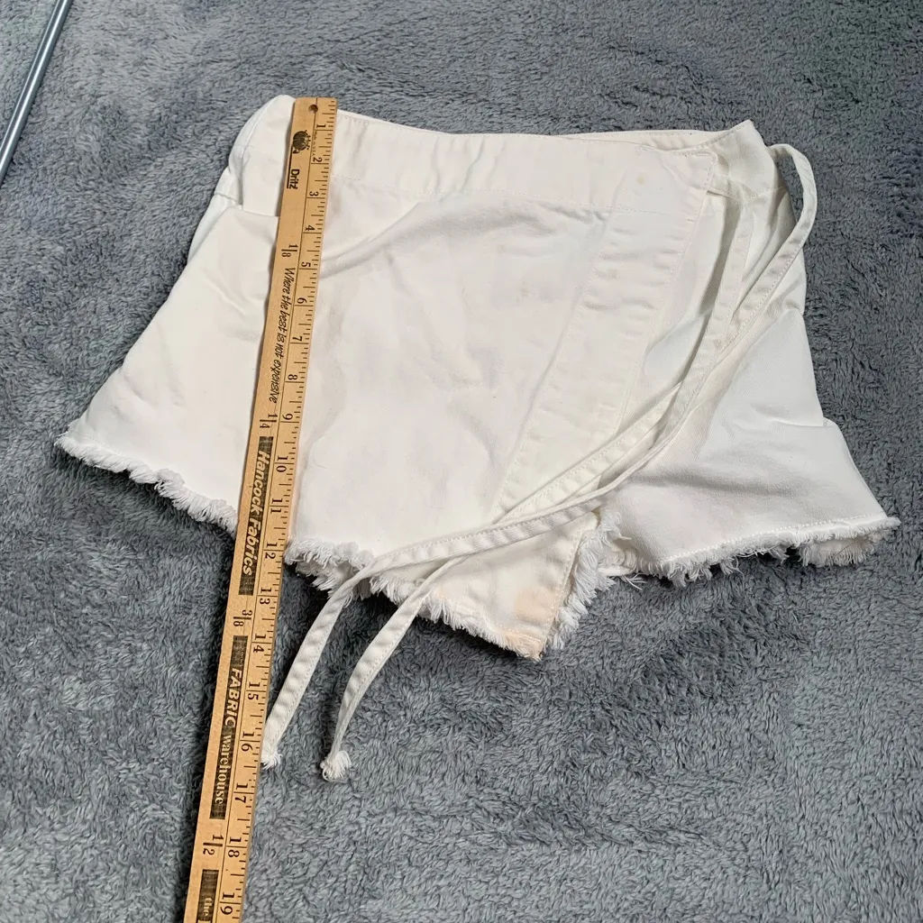 Free people we the free White Frayed wrap skort 4 - Image 14