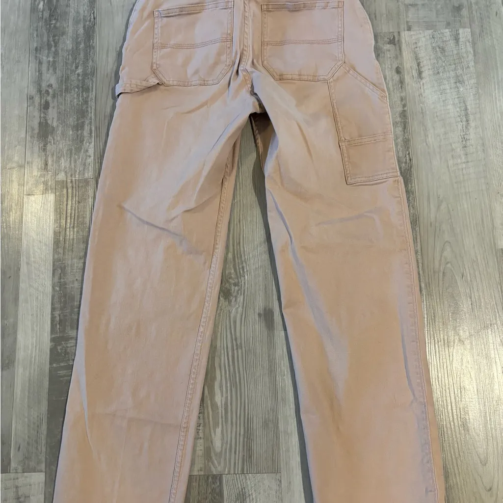 Hollister Light Pink High-Rise Utility Pants - Image 3