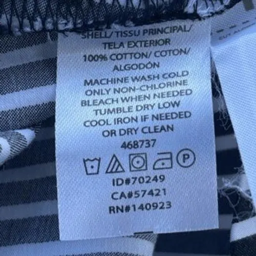 T7 Y2K VTG LOFT Black White Stripe Belted Stretched Dress Sleeveless Midi - Image 3