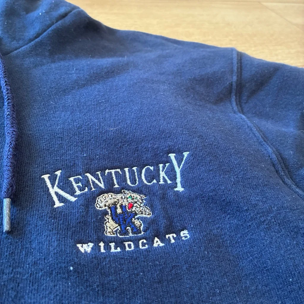 Vintage Women’s Kentucky Wildcats ProPlayer Full Zip Hooded Jacket Size M - Image 2