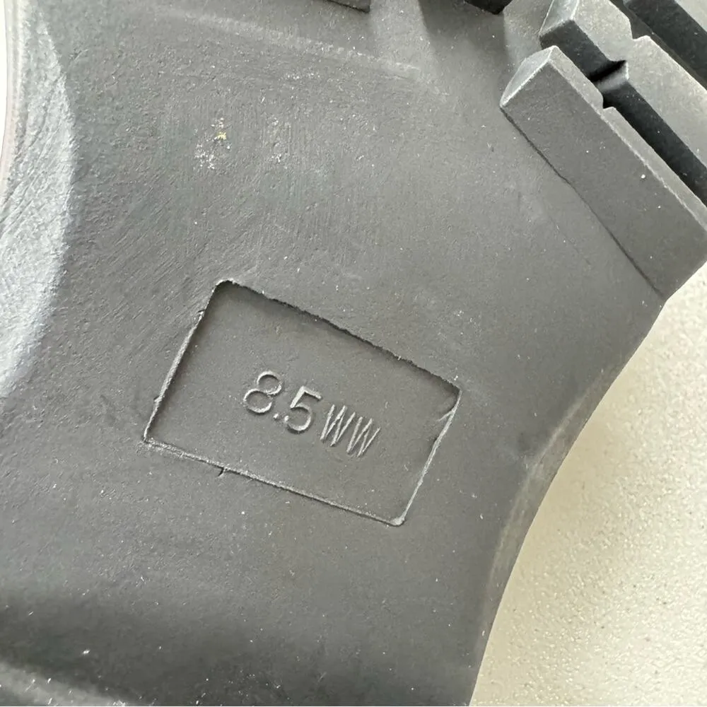 Torrid White Faux Leather Black Lug Sole Penny Loafers Womens 8.5WW Chunky Heel - Image 11